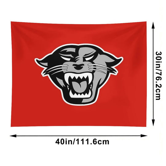 DU Panthers Red Black Tapestry