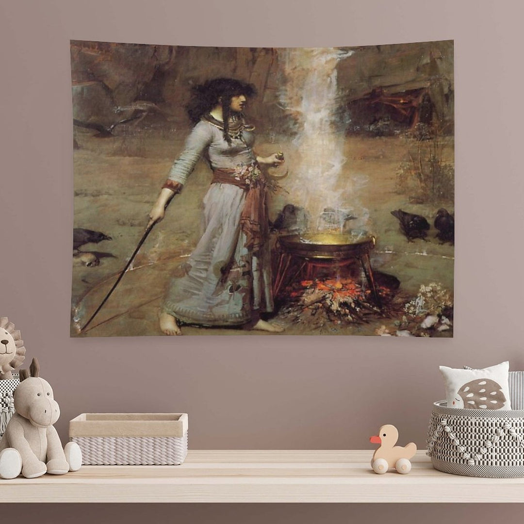 John William Waterhouse - The Magic Circle Tapestry