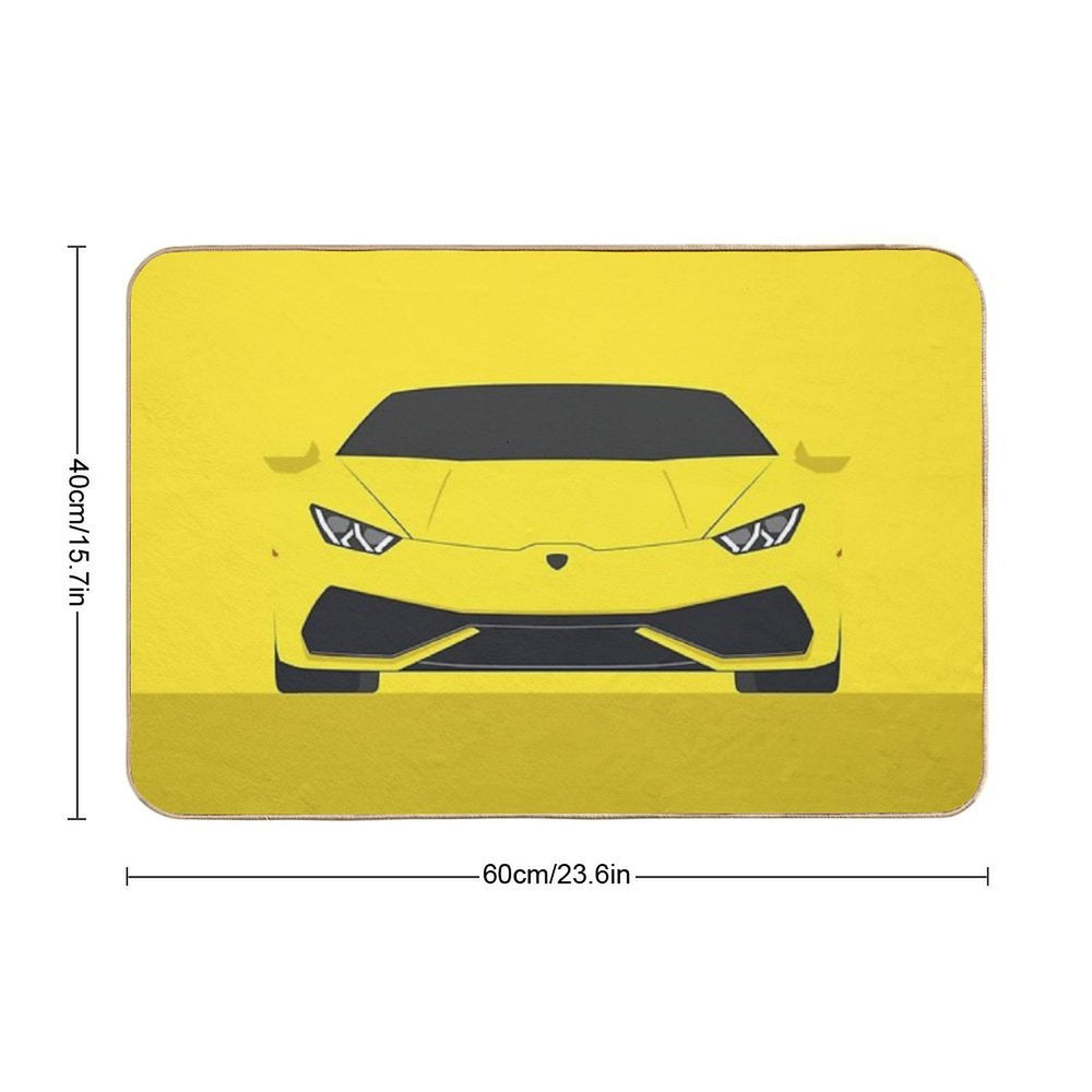 Huracan - Vector Drawing  Rapid-Drying Bath Mat
