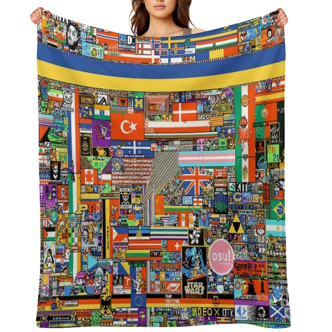 R Place All-season Throw Blanket