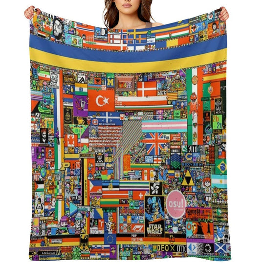 R Place All-season Throw Blanket