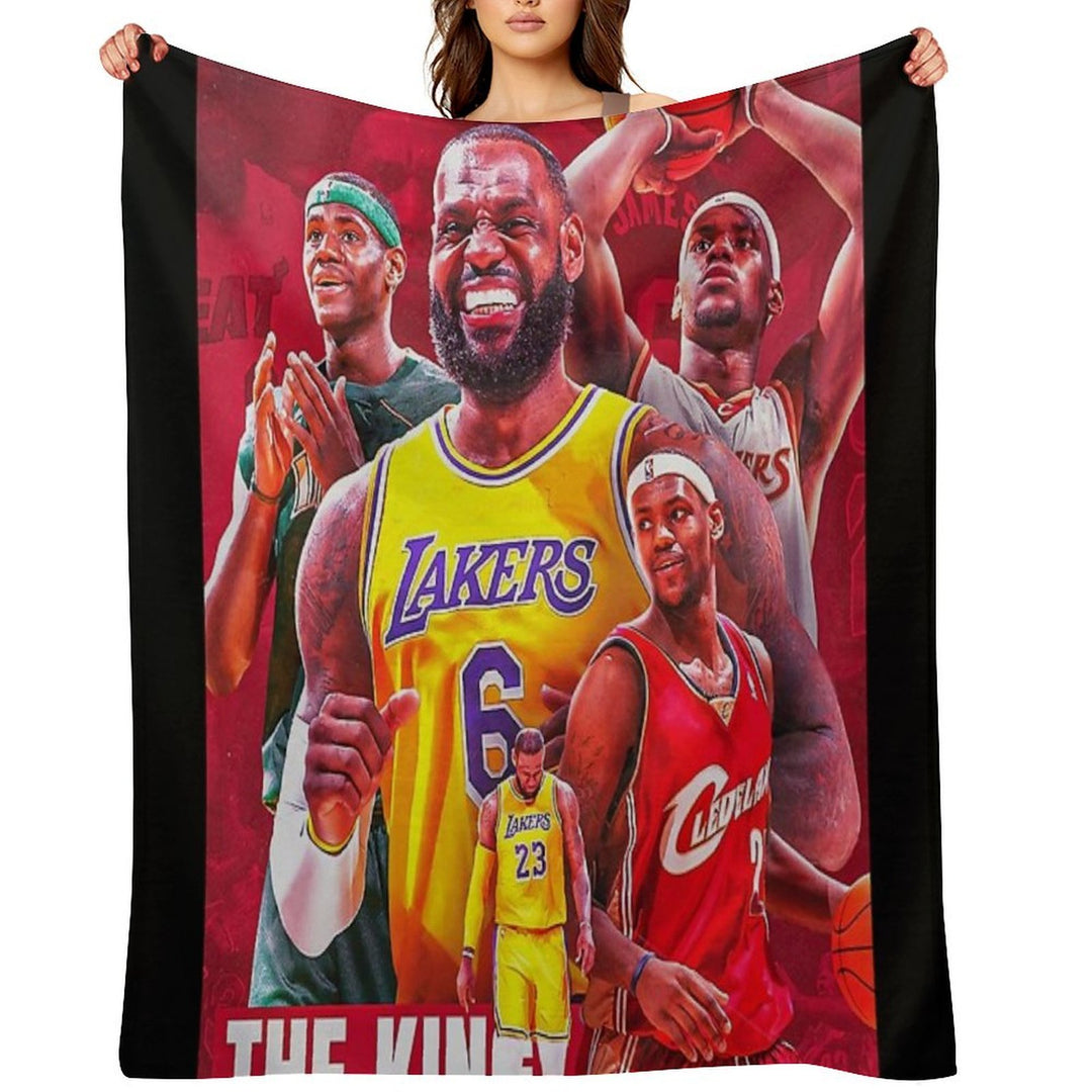 All Time LeBron James The King James Comfort Throw Blanket