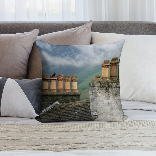 Chimneys Soft Anti-Pilling Throw Pillow