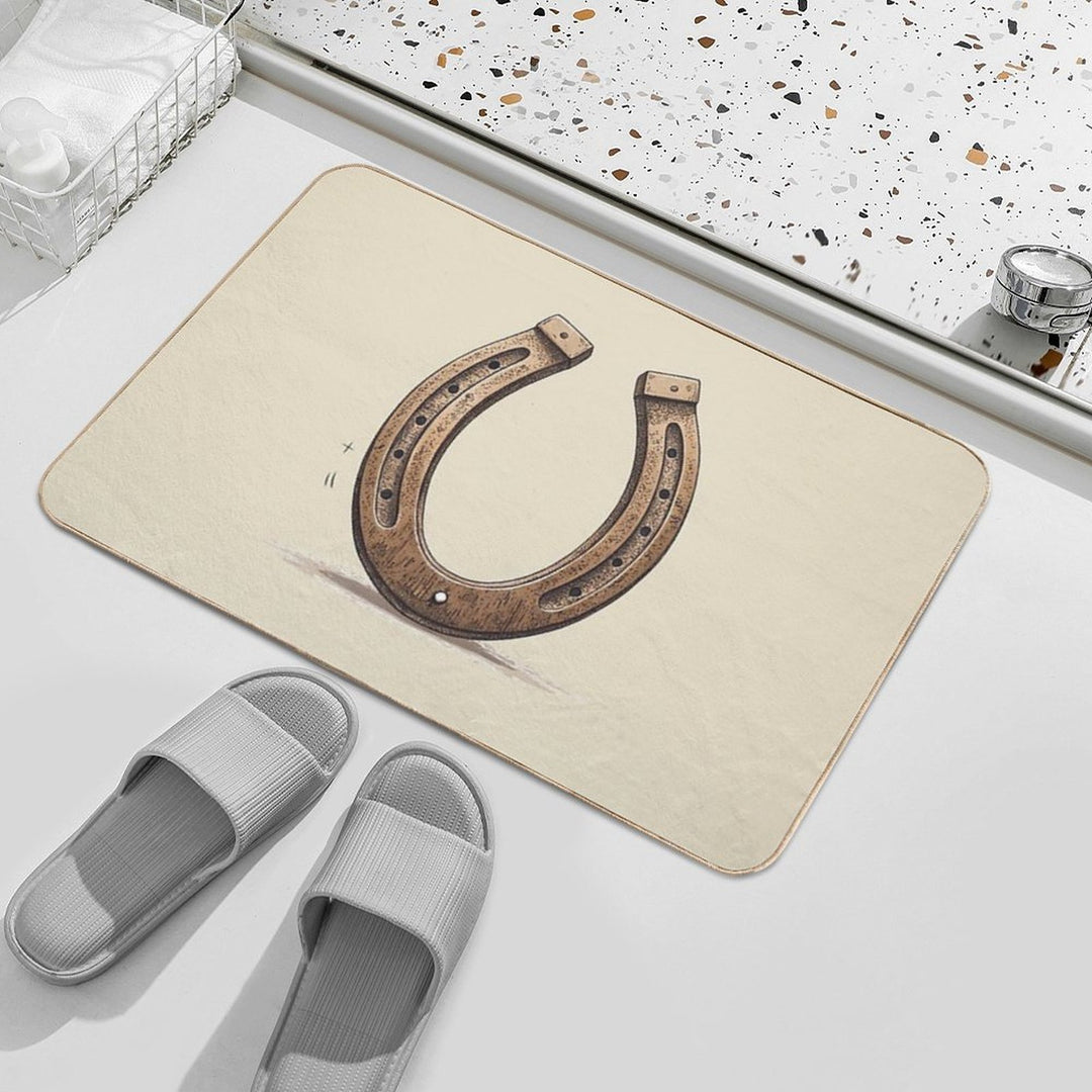 Horseshoe Vintage  Long-Lasting Bath Mat