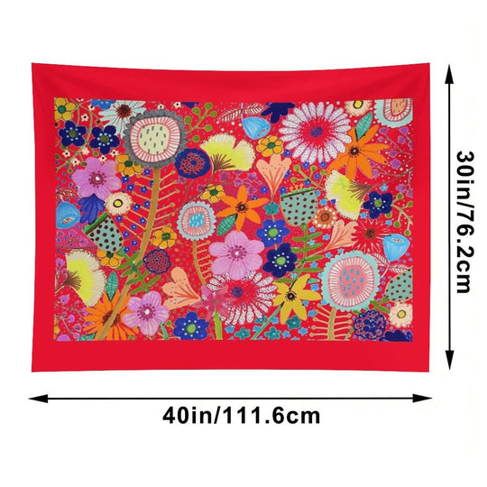 Fleur-moi in Red Tapestry