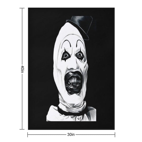 Art The Clown Terrifier  Classic Sustainable Throw Blanket
