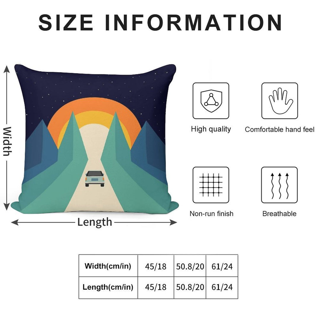 Wonderful Trip Soft Bedroom Essential Throw Pillow