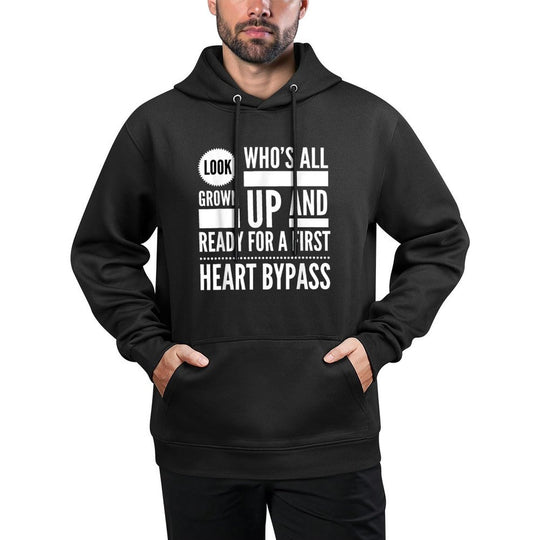 Funny Heart Bypass 1969 50th Birthday Gag Gift Party Idea Shape Retention Hoodie