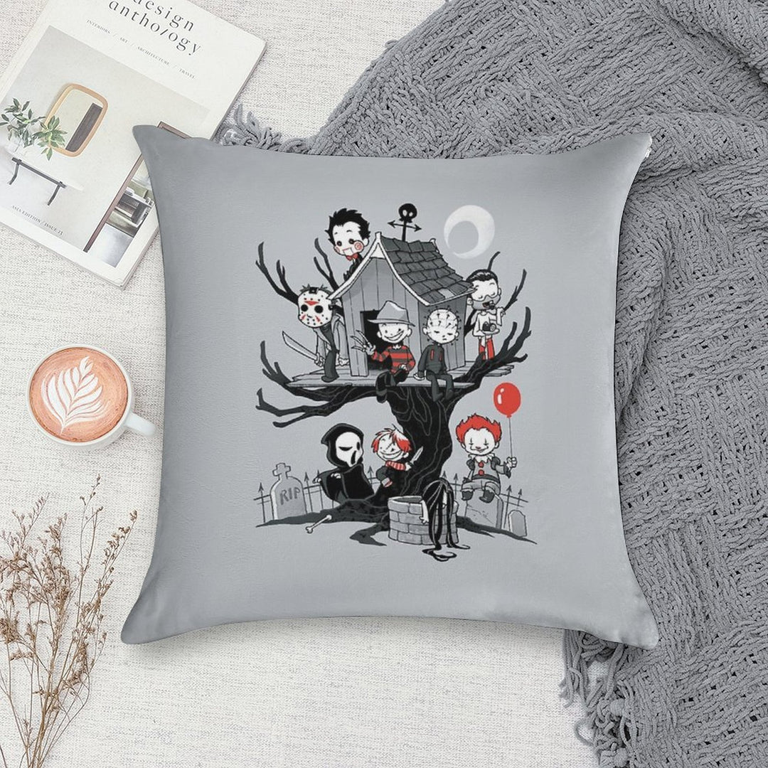 Horror House Soft Durable Construction Throw Pillow