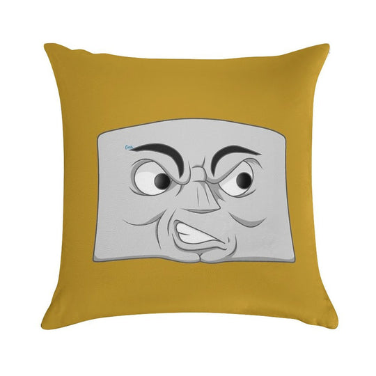 Diesel 10 (angry Face) Soft Ultra-Soft Texture Throw Pillow