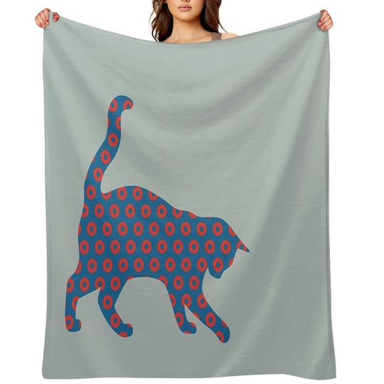 Phish Your Pet Cat Donuts Gift-ready Throw Blanket