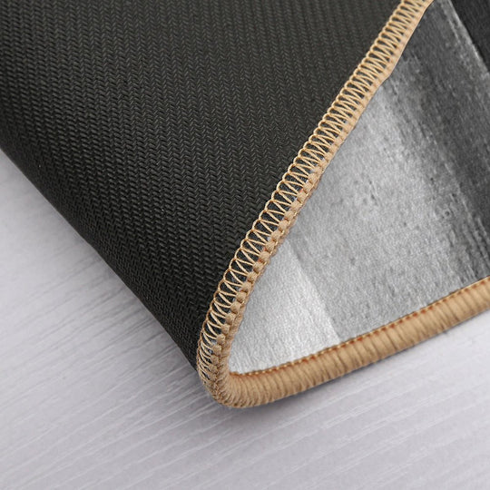 Contemporary Modern Black, White And Gray Abstract Streaks  Toxin-Free Bath Mat