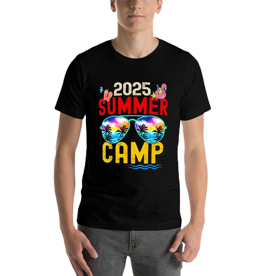 Retro 2025 Summer Camp Vacation Camper Matching Family Group  Breathable T-Shirt