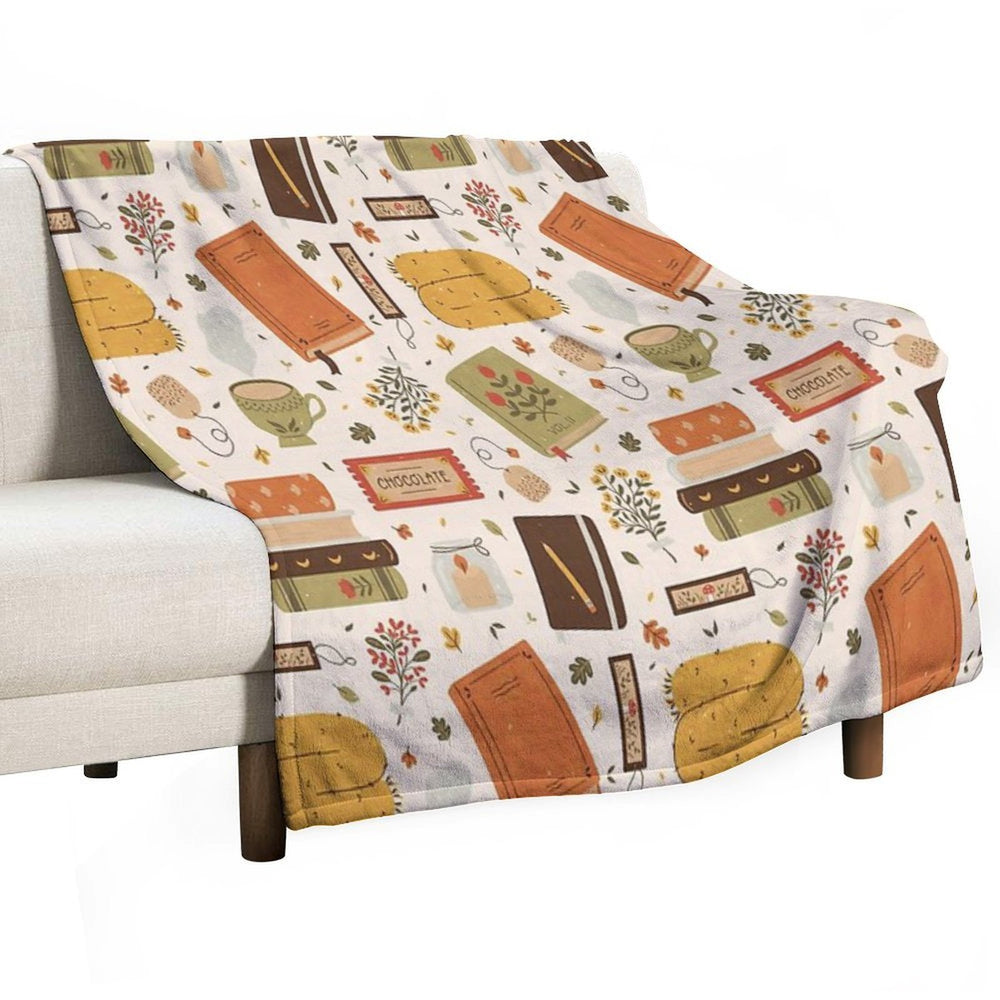 Cozy Reading Time Quick-dry Throw Blanket