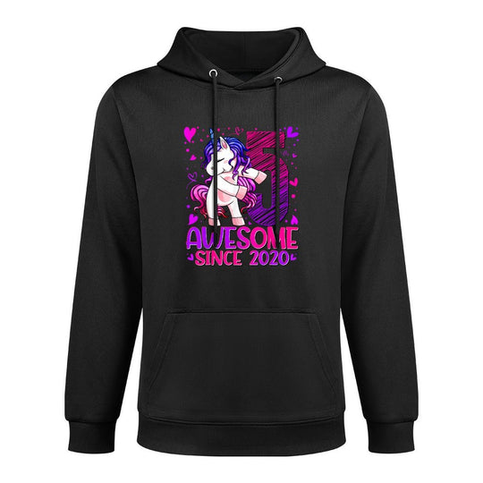 5 Year Old Unicorn Gifts For Girls 5th Birthday Girl Party Moisture-Wicking Hoodie