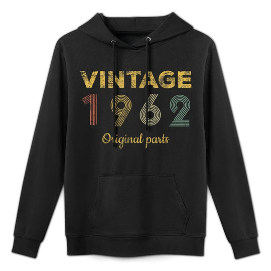 60 Year Old Gifts Vintage 1962 Limited Edition 60th Birthday Cotton-Polyester Blend Hoodie