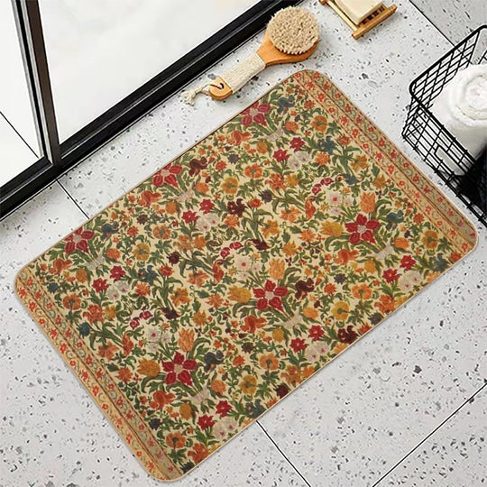 Yellow Boho Textile  Multi-Purpose Bath Mat
