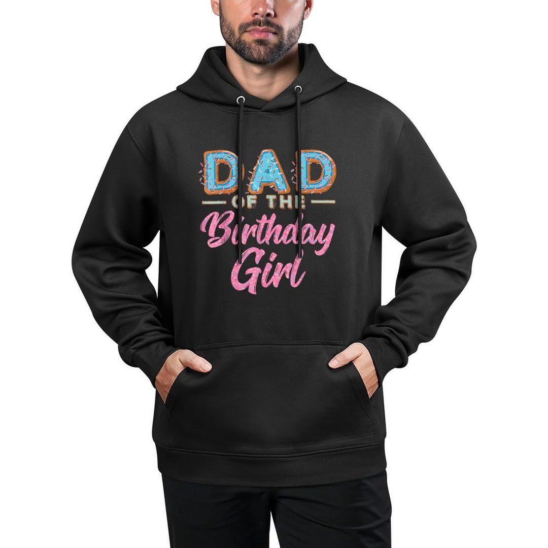 Cute Donut Dad Birthday Girl Sweet Family Donut Bday Versatile Streetwear Hoodie