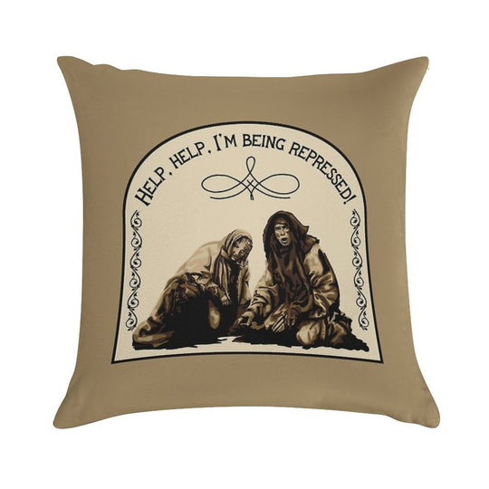 Holy Grail Peasant Being Repressed Soft Short Plush Fabric Throw Pillow