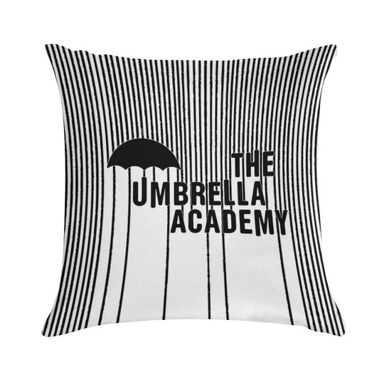 The Umbrella Academy - Logo with Lines Soft Reinforced Edging Throw Pillow