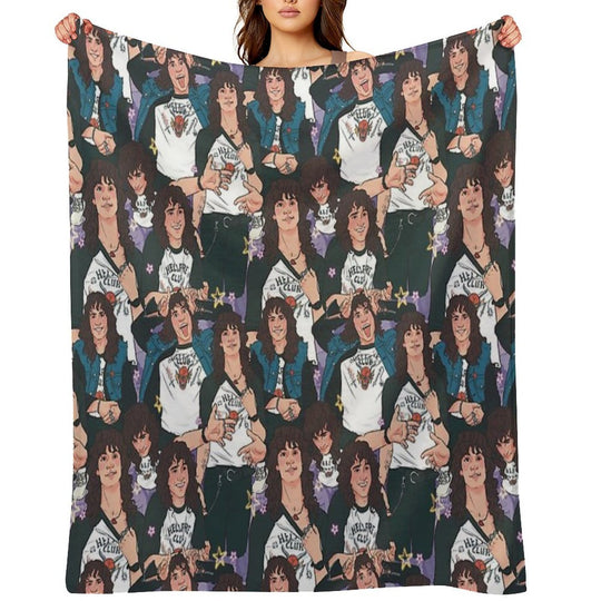 Eddie Munson - AOP Sustainable Throw Blanket