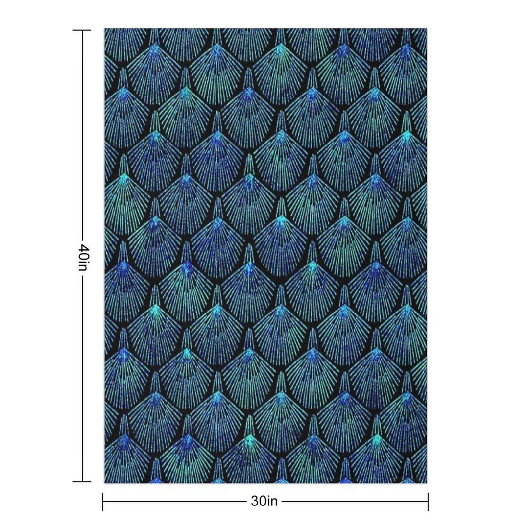 Peacock Multi-functional Throw Blanket