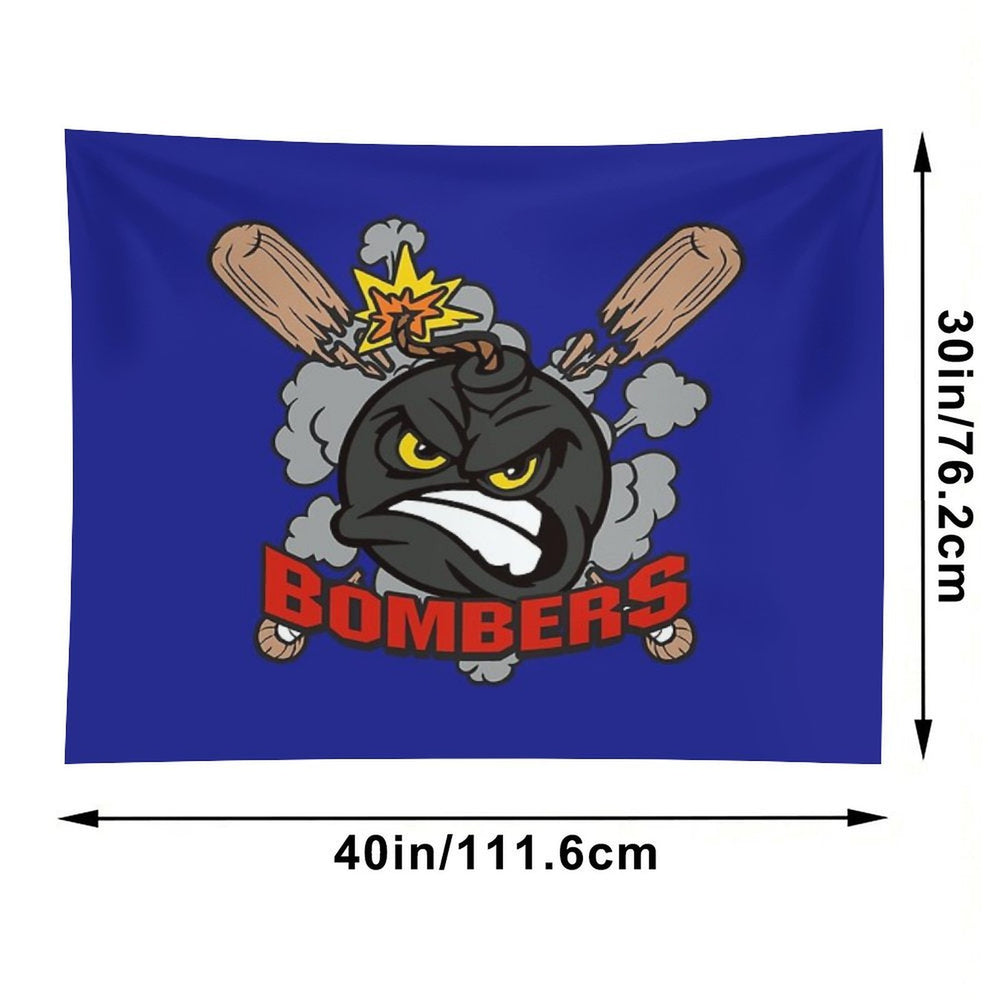 Bombers Baseball Logo Tapestry
