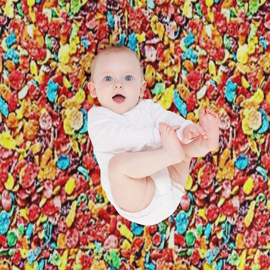 Fruity Cereal Quick-dry Throw Blanket