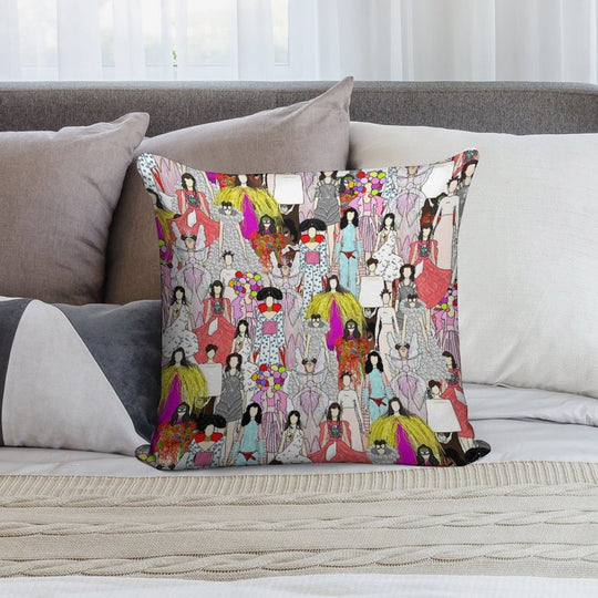 Bjork-A-thon Soft Washable Throw Pillow