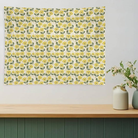 Golden Bloom Tapestry