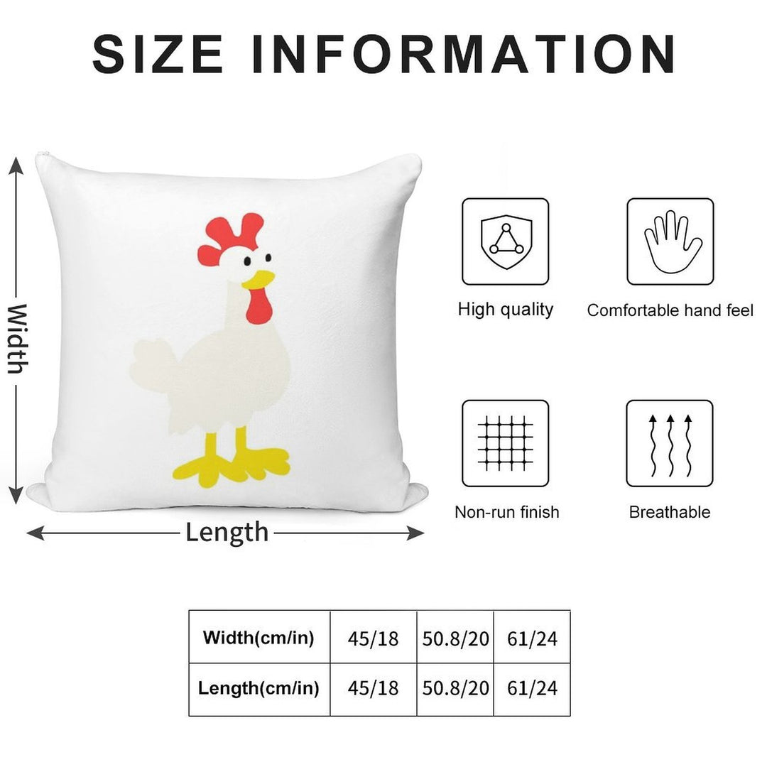Hay Day Chicken Soft Washable Throw Pillow