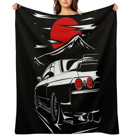 Nissan Skyline GTR 32  Haruna Durable Throw Blanket